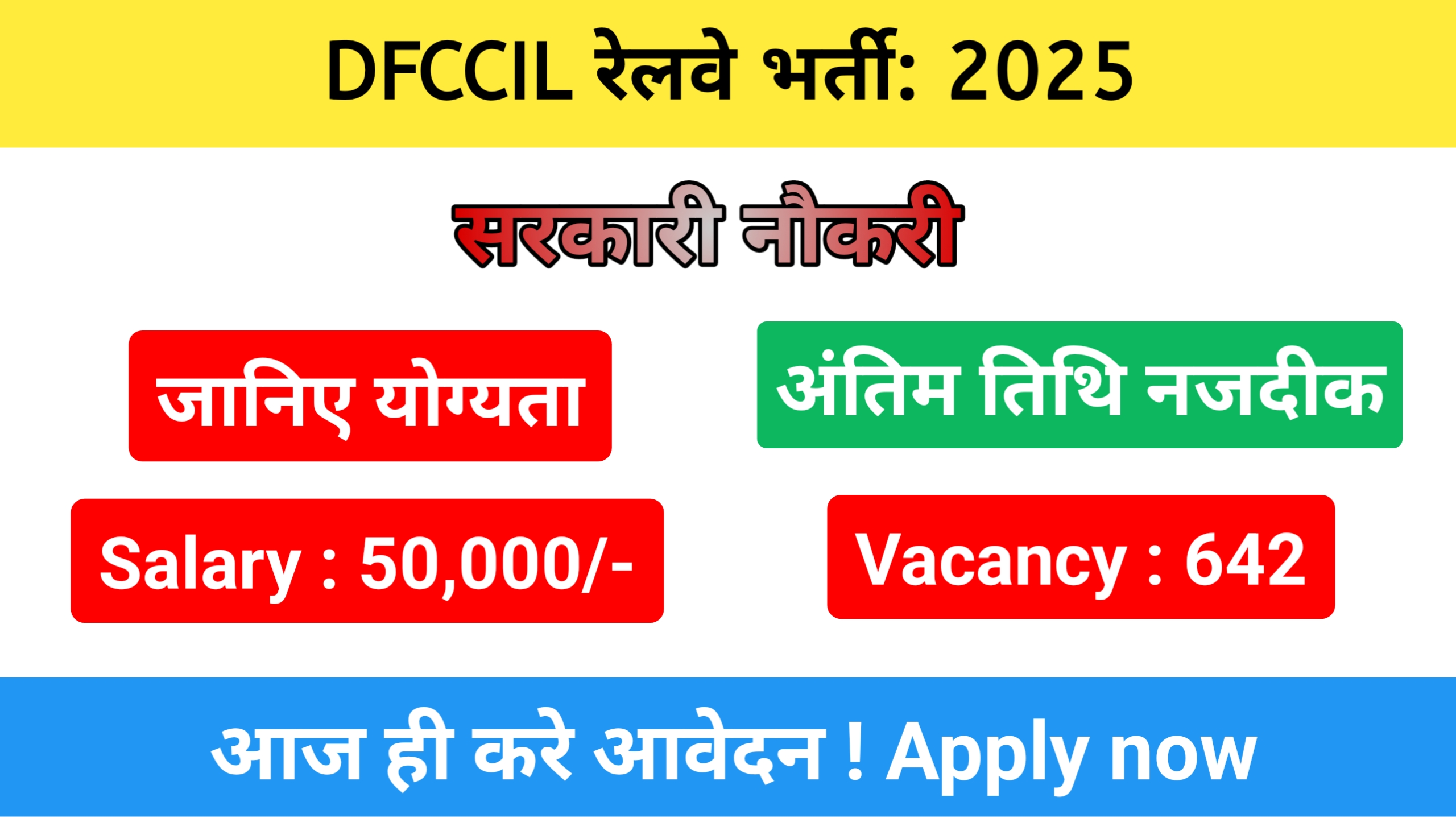 DFCCIL Recruitment 2025