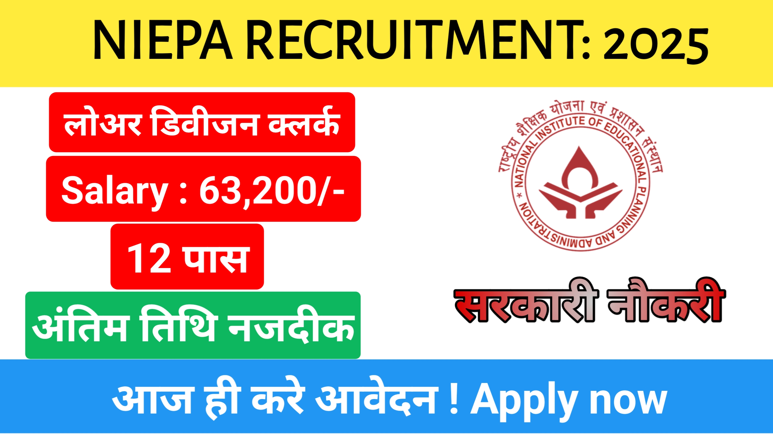 NIEPA LDC Recruitment 2025